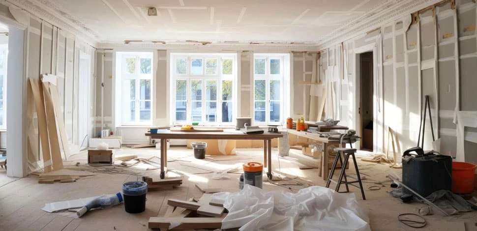 Residential reconstruction planning after winter property damage in Maine or New Hampshire