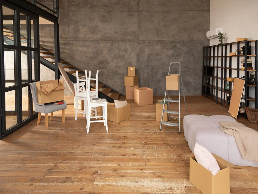 Basement renovation in Maine