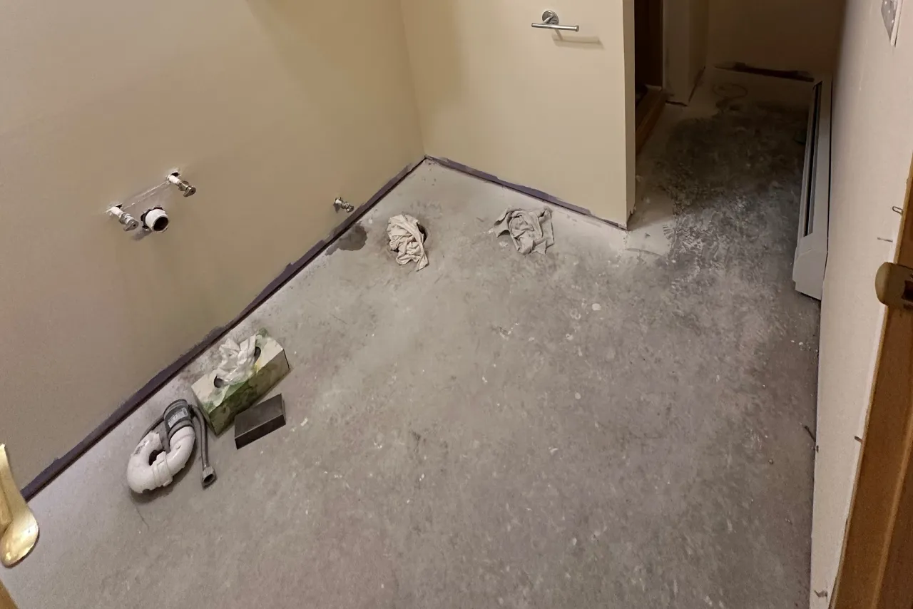 Water damage reconstruction project in Conway New Hampshire